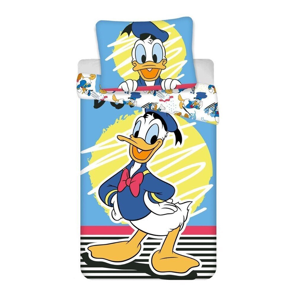Donald Duck -pussilakanasetti, 140 x 200 cm + 1 tyynyliina 70 x 90 cm hinta ja tiedot | Vuodevaatteet lapsille | hobbyhall.fi