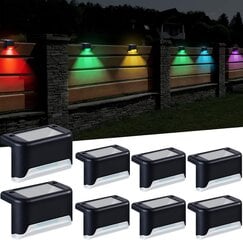 Pack Solar Step Lights Solar Deck valaisimet Puutarhapolun valot hinta ja tiedot | Puutarha- ja ulkovalot | hobbyhall.fi