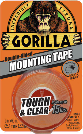 Gorilla teippi Mounting Clear 1,5m hinta ja tiedot | Käsityökalut | hobbyhall.fi