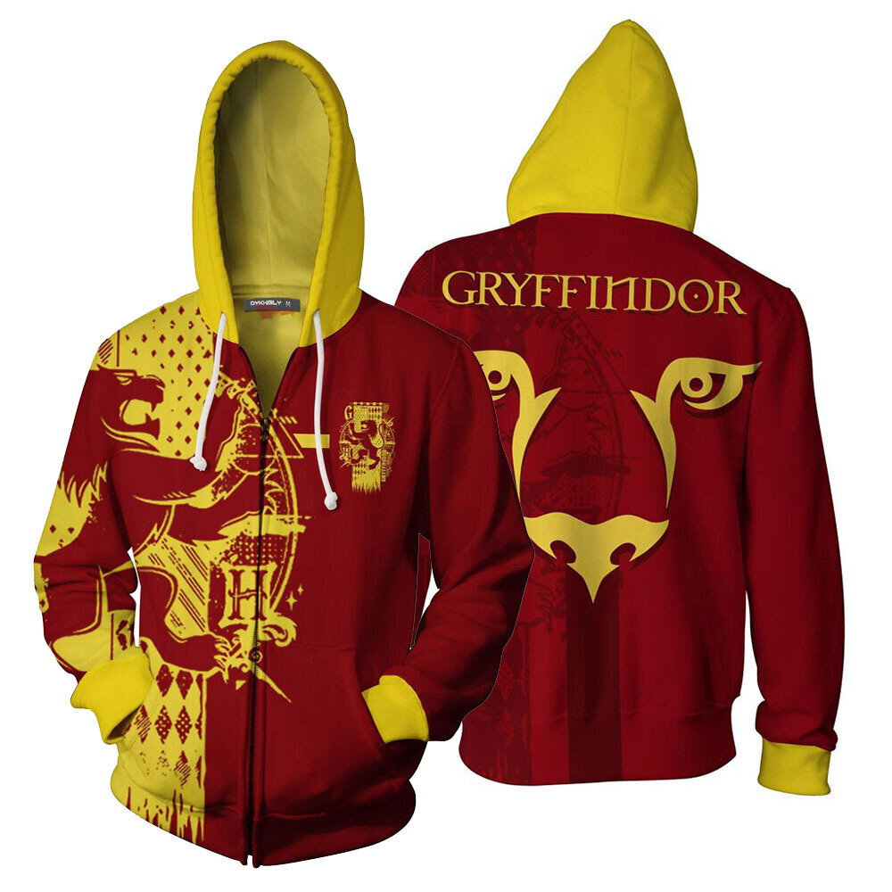 Harry Potter Unisex Casual -hupparit, punainen keltainen hinta ja tiedot | Miesten kerrastot | hobbyhall.fi