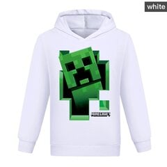 Minecraft-puuvillahuppari, valkoinen hinta ja tiedot | Poikien puserot, liivit ja jakut | hobbyhall.fi