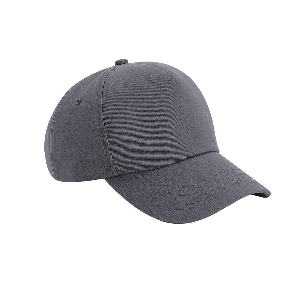 Beechfield Unisex Aikuisten Authentic 5 Panel Cap, Grafiitti UTFK1214_graphite hinta ja tiedot | Miesten hatut, huivit ja käsineet | hobbyhall.fi