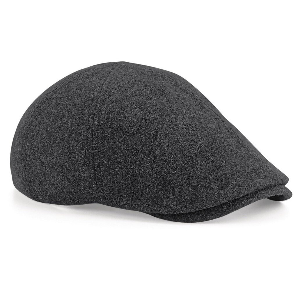 Beechfield Unisex aikuisten Melton Wool Ivy lippis, Charcoal Marl UTFK1219_charcoalmarl hinta ja tiedot | Miesten hatut, huivit ja käsineet | hobbyhall.fi