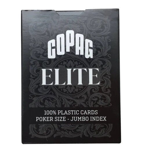 Copag 1546 Elite Poker Size - Jumbo Index -pelikortit (musta) hinta ja tiedot | Lautapelit ja älypelit | hobbyhall.fi