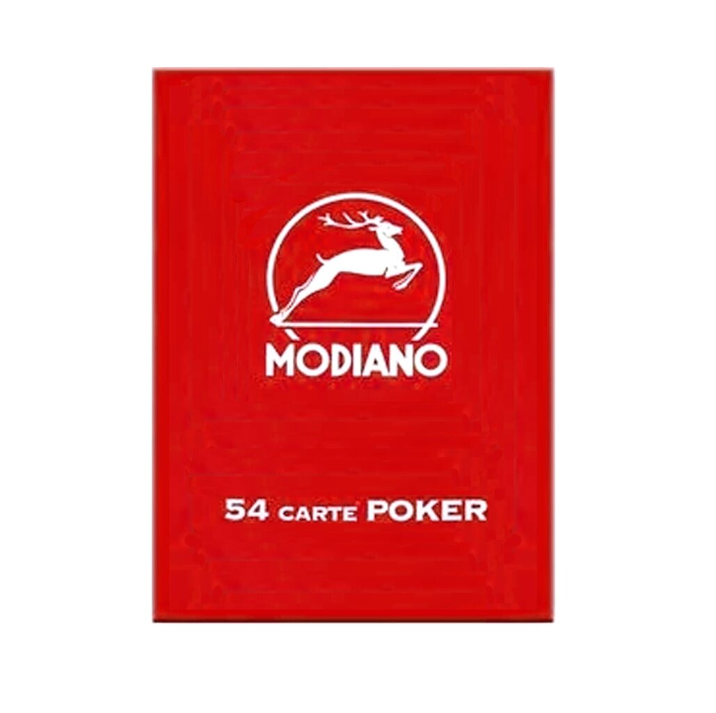 Modiano Poker Club F/N -pelikortit (punainen) hinta ja tiedot | Lautapelit ja älypelit | hobbyhall.fi