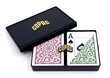 Copag 1546 Elite Poker Size Jumbo Index -pelikortit Double Deck (Burgundy ja Green) hinta ja tiedot | Lautapelit ja älypelit | hobbyhall.fi