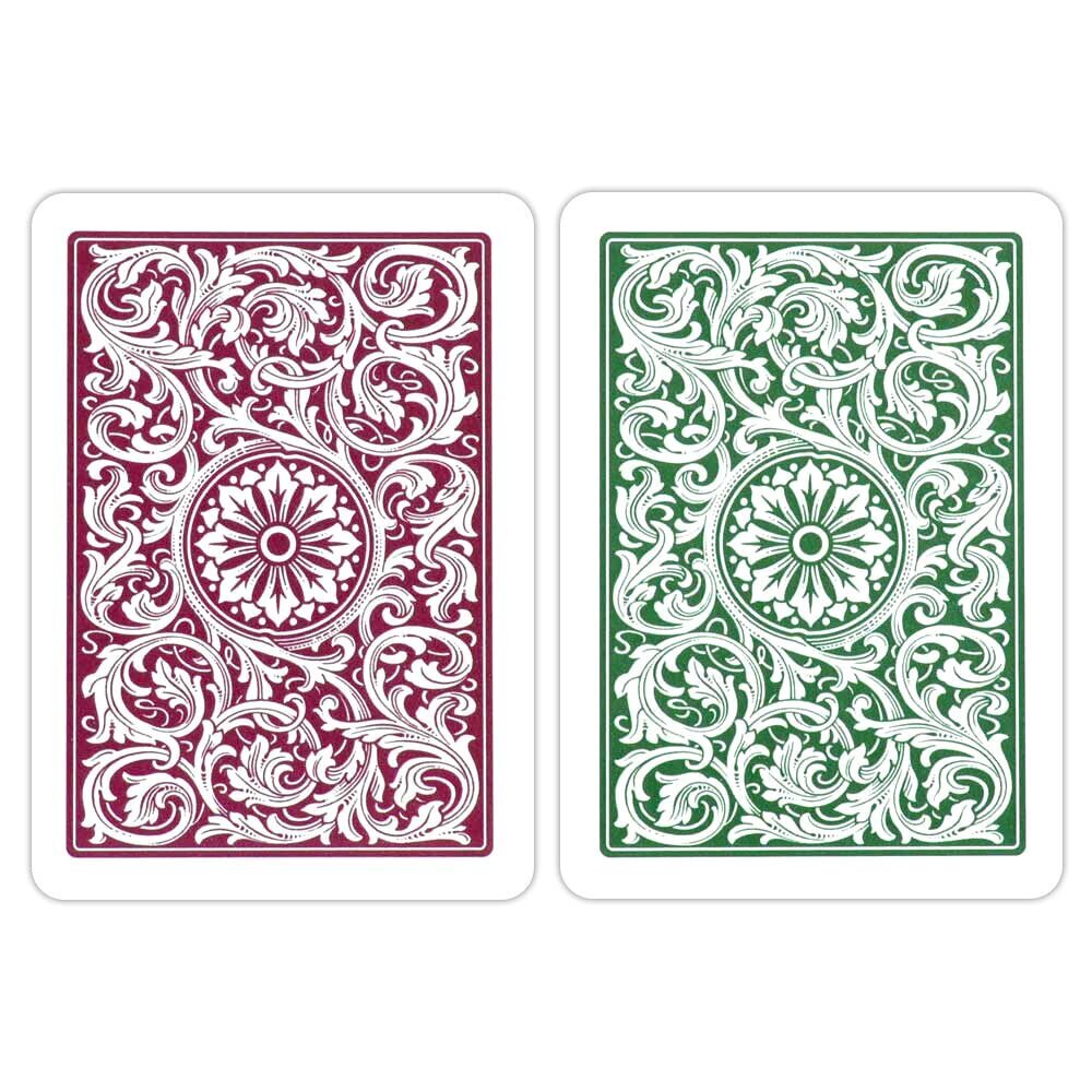 Copag 1546 Elite Poker Size Jumbo Index -pelikortit Double Deck (Burgundy ja Green) hinta ja tiedot | Lautapelit ja älypelit | hobbyhall.fi