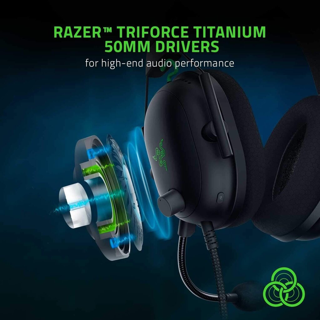 Razer Blackhark V2 Black Black hinta ja tiedot | Kuulokkeet | hobbyhall.fi