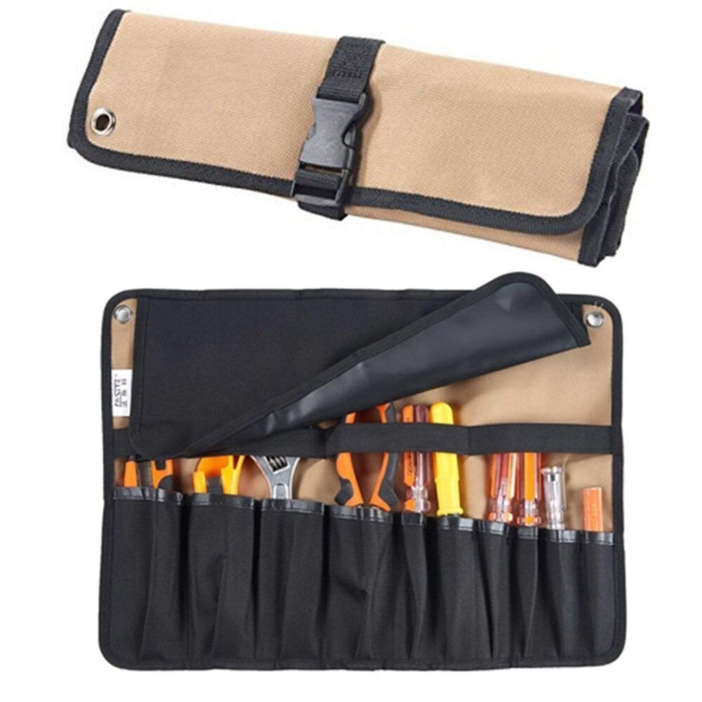 Kannettava työkalu Roll Bag Canvas Tools Järjestäjä taitettava työkalu hinta ja tiedot | Työkalupakit ja muu työkalujen säilytys | hobbyhall.fi