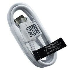 Universaali Micro-USB-data- ja latauskaapeli Samsung EP-DG925UWE G920 G925 S6:lle, 1 m, valkoinen (OEM) hinta ja tiedot | Puhelinkaapelit | hobbyhall.fi