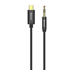 Baseus Yiven audio M01 USB type-C / mini-jack (3,5 mm) 1,2 m kaapeli, musta hinta ja tiedot | Baseus Puhelimet, älylaitteet ja kamerat | hobbyhall.fi