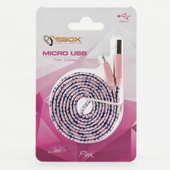Sbox USB->Micro USB 2.0 M/M, 1m hinta ja tiedot | Puhelinkaapelit | hobbyhall.fi