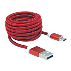 Sbox USB-10315R, USB-MicroUSB, 1.5m hinta ja tiedot | Puhelinkaapelit | hobbyhall.fi