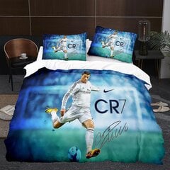 Player K3# 3D kolmiosainen setti koko jalkapallosarja C Ronaldo peitto kodintekstiili hinta ja tiedot | Muut huonekalutarvikkeet | hobbyhall.fi