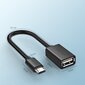 Sovitin Ugreen USB (naaras) - micro USB (uros) OTG 12 cm USB 2.0 480 Mbps, musta (US133 10396). hinta ja tiedot | Puhelinkaapelit | hobbyhall.fi