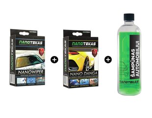 Nanokansi auton laseille + kori + nanoshampoo hinta ja tiedot | Autokemikaalit | hobbyhall.fi