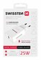 Matkalaturi Swissten Premium 25W USB-C PD 3.0, valkoinen hinta ja tiedot | Puhelimen laturit | hobbyhall.fi