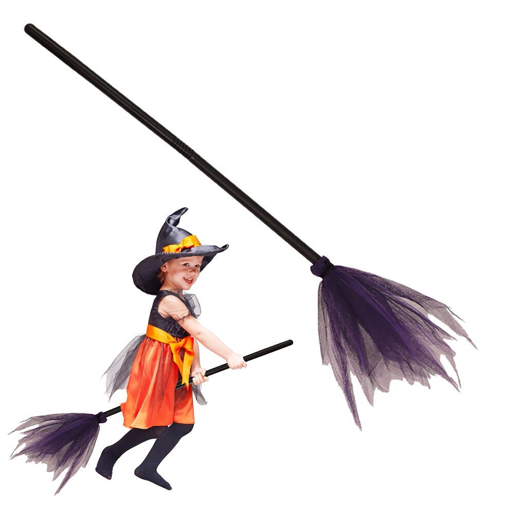 Halloween Witch Broom Muoviset luudan rekvisiitta pukujuhliin Halloween-koristeluun hinta ja tiedot | Varsi-imurit | hobbyhall.fi