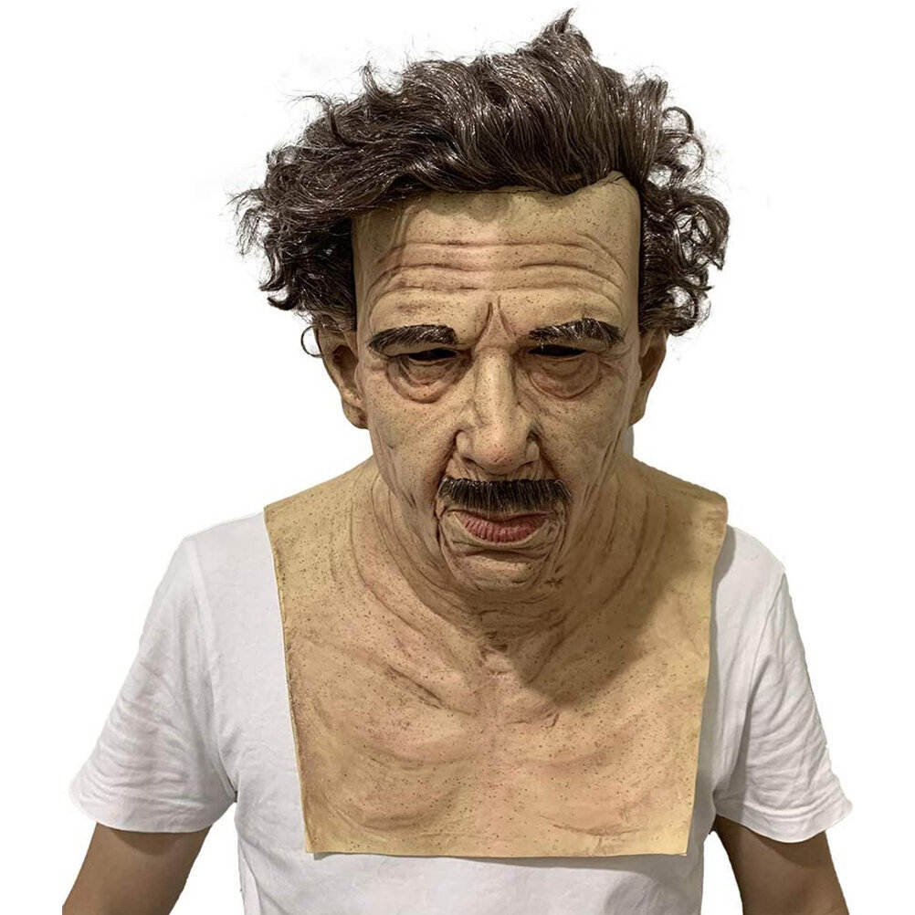 Halloween Latex Old Man Face Cover Halloween Fancy Dress Pää naamioitunut Realistic päähineet hinta ja tiedot | Naamiaisasut | hobbyhall.fi