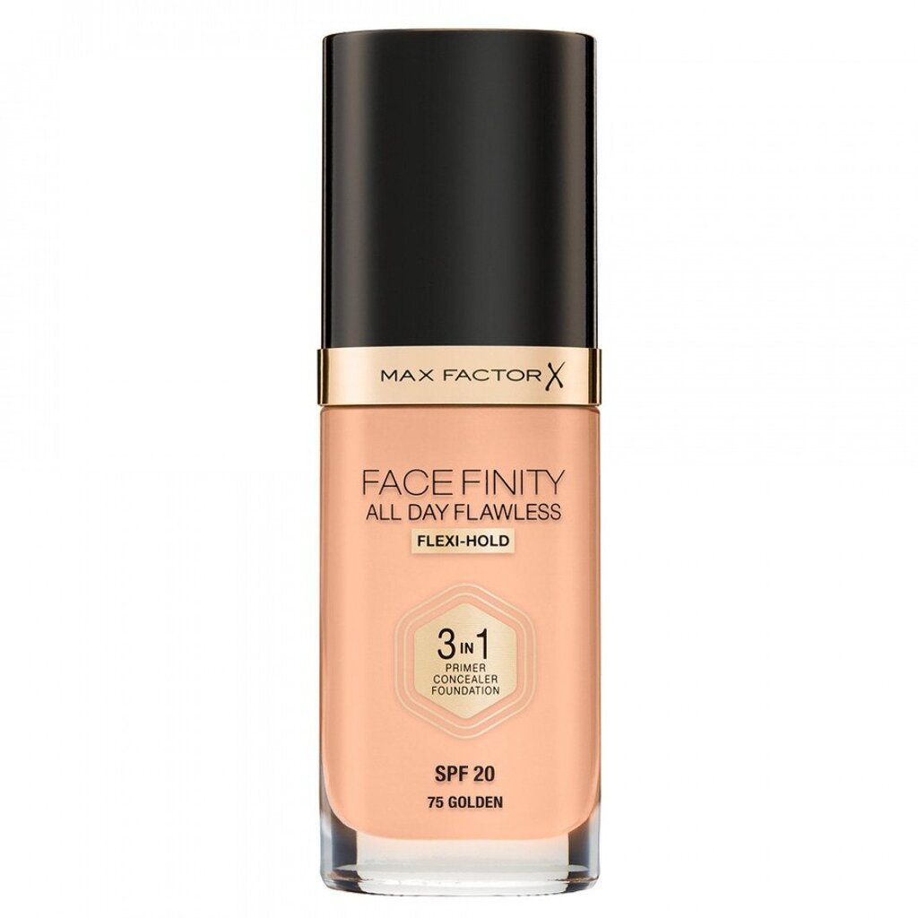 Max Factor Facefinity 3-in-1 meikkivoide, 30 ml, 75 Golden hinta ja tiedot | Meikkivoiteet ja puuterit | hobbyhall.fi