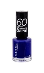 Rimmel London 60 Seconds Super Shine kynsilakka 8 ml, 828 Danny Boy, Blue! hinta ja tiedot | Kynsilakat ja kynsienhoitotuotteet | hobbyhall.fi