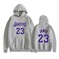 Miesten Lakers Basketball nro 23 Star Casual -huppari, harmaa A hinta ja tiedot | Miesten kerrastot | hobbyhall.fi