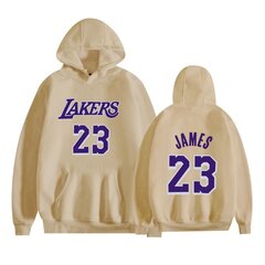 Miesten Lakers Basketball nro 23 Star Casual -huppari Khaki A hinta ja tiedot | Miesten kerrastot | hobbyhall.fi