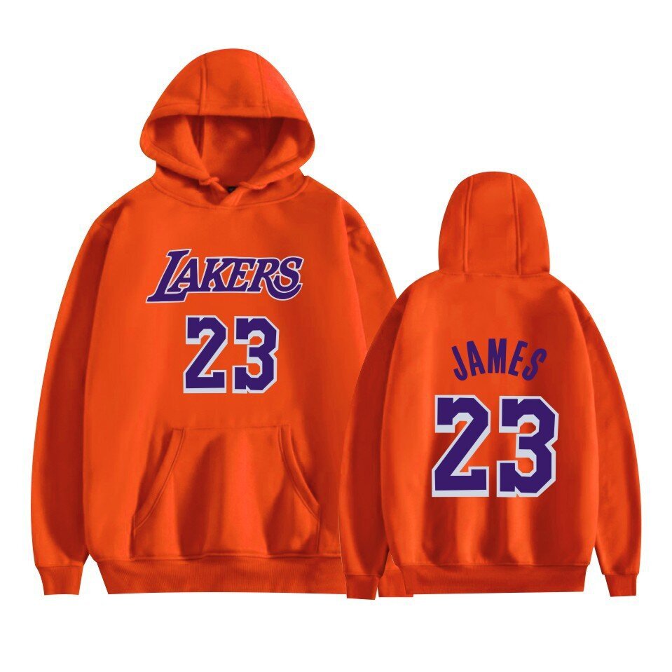 Miesten Lakers Basketball nro 23 Star Casual huppari, oranssi A hinta ja tiedot | Miesten kerrastot | hobbyhall.fi