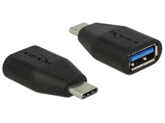 Delock - Sovitin USB Type-C (M) -> USB-A (F) 3.1 Gen2 hinta ja tiedot | Adapterit | hobbyhall.fi