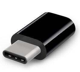 Fusion-yleissovitin micro-USB-C-tyypin USB (USB-C) -liitäntä, musta. hinta ja tiedot | Adapterit | hobbyhall.fi