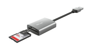 Muistikortinlukija Trust Dalyx USB-A / SD / microSD, 8 cm hinta ja tiedot | Adapterit | hobbyhall.fi