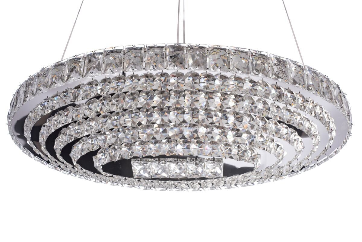 LED-riippuvalaisin Crystal Oval -kaukosäätimellä hinta ja tiedot | Riippuvalaisimet | hobbyhall.fi