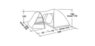 Easy Camp Blazar 400 -teltta, sininen hinta ja tiedot | Easy camp Urheilu ja vapaa-aika | hobbyhall.fi