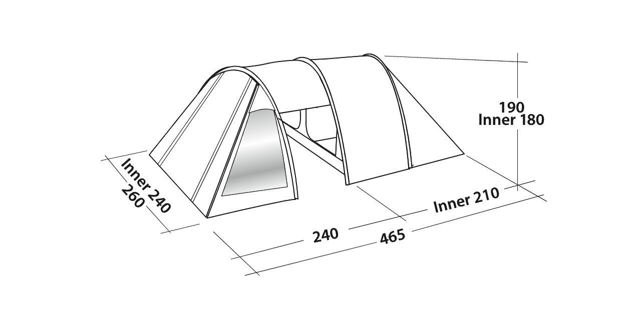 Easy Camp Galaxy 400 -teltta, sininen hinta ja tiedot | Teltat | hobbyhall.fi