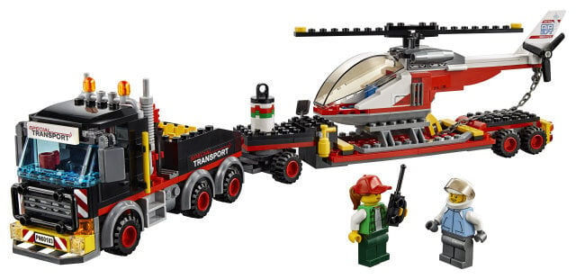 60183 LEGO® City Great Vehicles rekka helikopterilla hinta ja tiedot | LEGOT ja rakennuslelut | hobbyhall.fi
