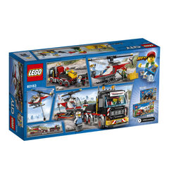 60183 LEGO® City Great Vehicles rekka helikopterilla hinta ja tiedot | LEGOT ja rakennuslelut | hobbyhall.fi