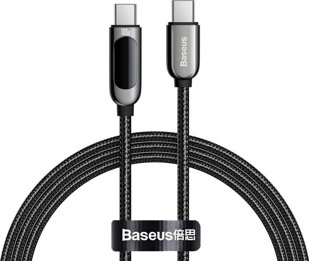 Baseus USB-C - Type-C kaapeli 100W 1m (musta) hinta ja tiedot | Puhelinkaapelit | hobbyhall.fi