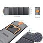 Choetech kokoontaitettava aurinkoenergialaturi 22W aurinkopaneeli 2x USB 5V / 2.4A / 2.1A aurinkopaneeli (82 x 24 cm) musta (SC005) hinta ja tiedot | Varavirtalähteet | hobbyhall.fi