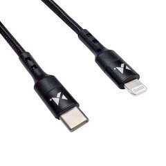 Wozinsky cable USB Type C - Lightning Power Delivery 18W 2m, musta (WUC-PD-CL2B) hinta ja tiedot | Puhelinkaapelit | hobbyhall.fi