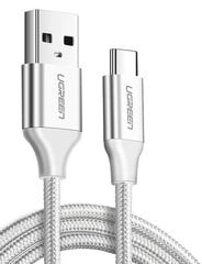 USB-kaapeli USB-C:hen UGREEN US288, 3m (valkoinen) hinta ja tiedot | Puhelinkaapelit | hobbyhall.fi