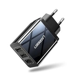 Laturi UGREEN ED013, 3x USB, 2.4A (musta) hinta ja tiedot | Ugreen Muut autoilun lisätarvikkeet | hobbyhall.fi