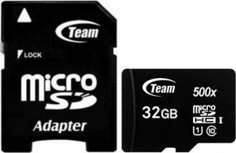 Team Group atminties kortelė, 32 GB + adapteris hinta ja tiedot | Puhelimen muistikortit | hobbyhall.fi