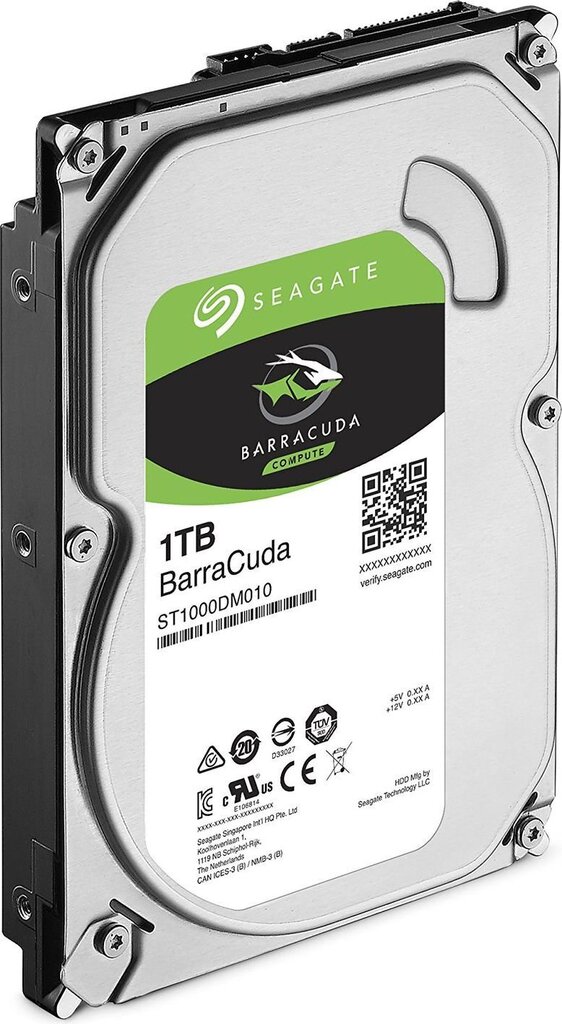 Seagate BarraCuda 1TB 6Gb/s SATA, ST1000DM010 hinta ja tiedot | Kovalevyt | hobbyhall.fi