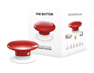 Fibaro The Button Z-Wave, Red hinta ja tiedot | Kytkimet ja pistorasiat | hobbyhall.fi