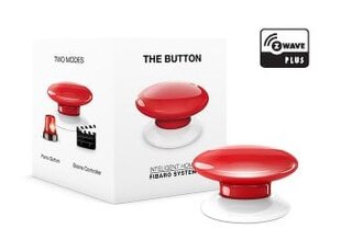 Fibaro The Button Z-Wave, Red hinta ja tiedot | Kytkimet ja pistorasiat | hobbyhall.fi