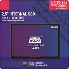 GOODRAM SSD CX400 256GB hinta ja tiedot | Good Ram Tietokoneet ja pelaaminen | hobbyhall.fi