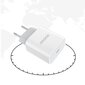 Dudao Quick Charger Adapter EU Seinälaturi USB Type C Virtalähde 18W + USB Type C / Lightning Charging Datakaapeli Valkoinen (A8EU + PD Cable White) hinta ja tiedot | Puhelimen laturit | hobbyhall.fi