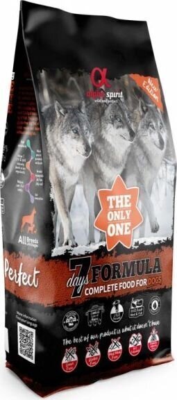Alpha Spirit 7 Days Week Menu täysiarvoinen kuivaruoka koirille, 12kg hinta ja tiedot | Koiran kuivaruoka | hobbyhall.fi