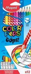 Spalvotas pieštukas ColorPeps Oops! 12vnt. su gumele hinta ja tiedot | Taide- ja askartelutarvikkeet | hobbyhall.fi