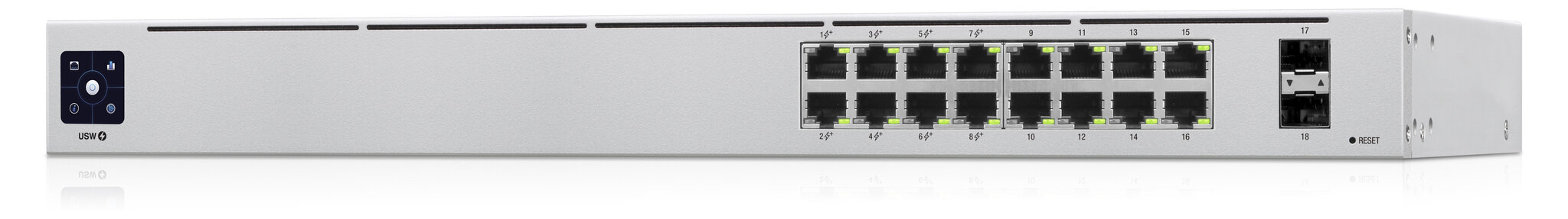 Ubiquiti USW-16-POE Ubiquiti Networks UniFi 16-porttinen PoE hinta ja tiedot | Verkkokytkimet | hobbyhall.fi